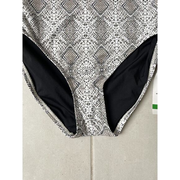 Coco Reef Swim Bikini Bottom High Waist Animal Print Swimwear - Picture 3 of 7